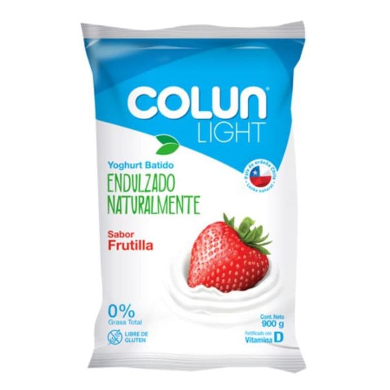 Yoghurt Light Sabor Frutilla Colun 900 g