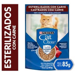 Alimento Humedo para Gatos Esterilizados Sabor Carne 85 g