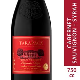 Vino Tinto Gran Reserva Tarapaca Etiqueta Rojas 750 cc 750 ML