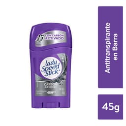 Desodorante Barra Lady Speed Stick Carbon Absorb Mujer 45 g