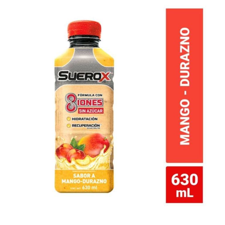 Bebida Isotonica Sabor Mango Durazno Suerox 630 ml