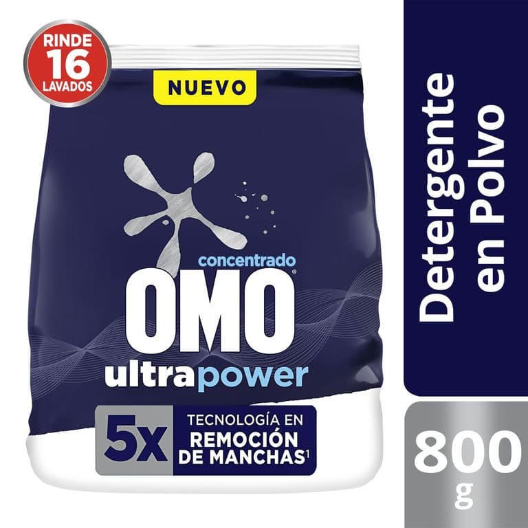 Detergente en Polvo Matic Omo 800 gr