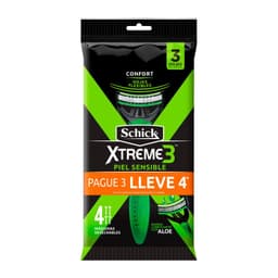Maquina de Afeitar Xtreme 3 Piel Sensible Hombre Schick 4 Un