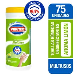 Toallas Humedas Desinfectantes Virutex Aroma Limon 75 Un