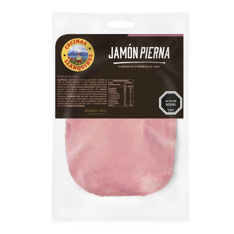 Jamon de Pierna Cerdo Llanquihue 150 g