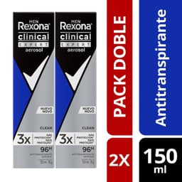 Pack Antitranspirante Clinical Aerosol Hombre 2 x 150 ml PACK 2 x 150 ML