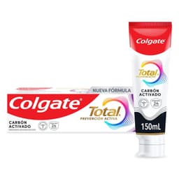 Pasta Dental Colgate Total Carbon Activado con Fluor 150 ml