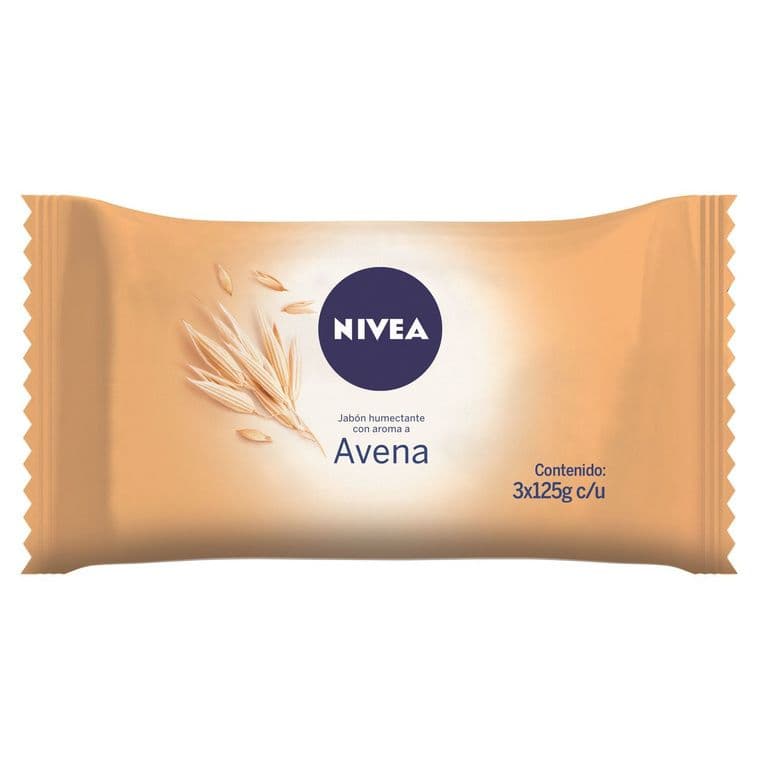 Pack Jabon en Barra Nivea Aroma Avena 3 x 125 g
