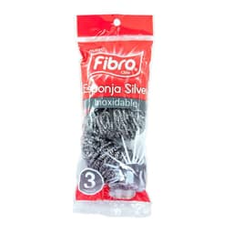 Esponja Silver Inoxidable Fibro 3 Un
