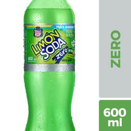 Bebida Limon Soda Zero Desechable 600 ml
