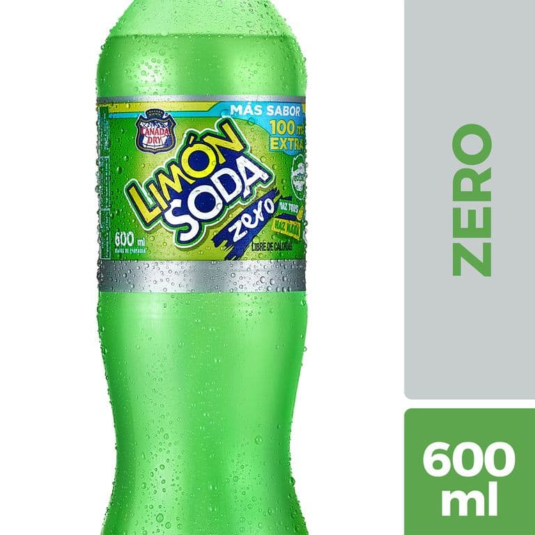 Bebida Limon Soda Zero Desechable 600 ml