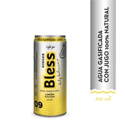 Agua con Gas Sabor Limon y Jengibre Bless 310 ml