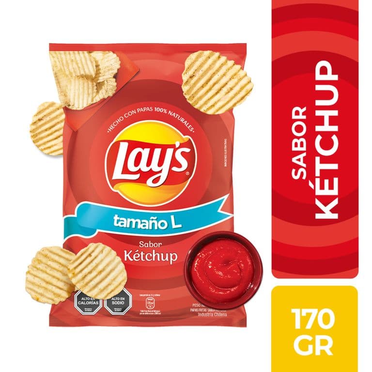 Papas Fritas Sabor Ketchup Lays 170 g