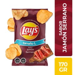 Papas Mediterraneas Sabor Jamon Serrano Lays 170 g
