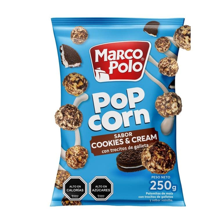 Pop Corn Cookies & Cream Marcopolo 250 g