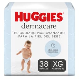 Panales Desechables Huggies Dermacare Etapa 4 Talla XG 38 Un