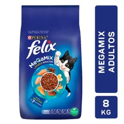 Alimento para Gato Megamix Adultos Felix 8 Kg