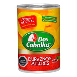Duraznos en Mitades Dos Caballos 425 g