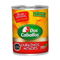Durazno en Mitades Dos Caballos 590 g