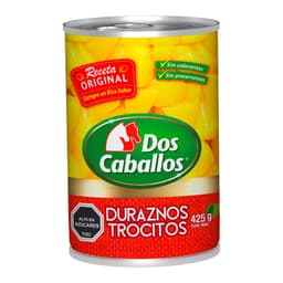 Duraznos en Conserva Trocitos Dos Caballos 425 g