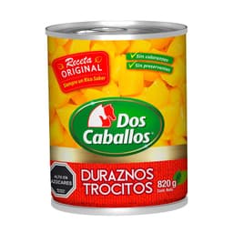 Duraznos en Trocitos Dos Caballos 820 g