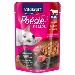 Alimento Humedo para Gatos Poesie Sabor Vacuno Vitakraft 85 g