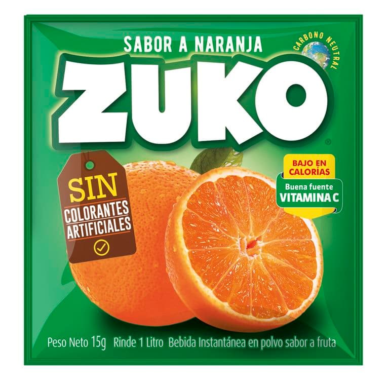Jugo en Polvo Zuko Naranja 15 g