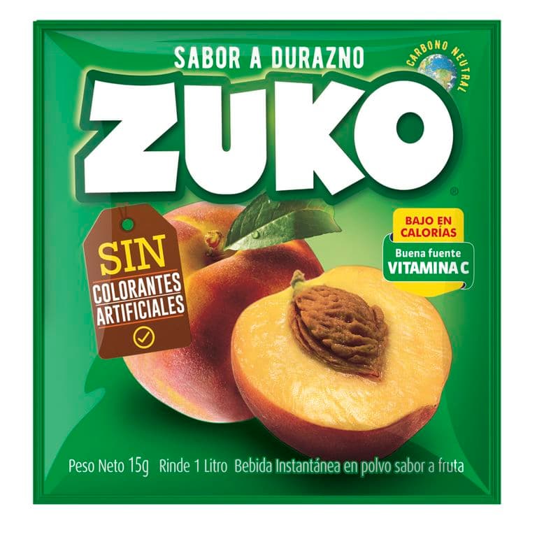 Jugo en Polvo Zuko Durazno 15 g