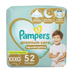 Panales Desechables Pampers Premium Care XXXG 52 Un