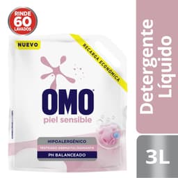 Detergente Liquido Piel Sensible Recarga Omo 3 lt