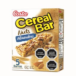 Barras de Cereal Nuts Almendras Costa 125 g 5 X 25 GR