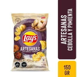 Papas Fritas Artesanas Sabor Cebolla y Pimienta Lays 150 g
