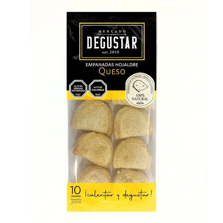 Empanadas Cocktail Hojaldre de Queso Degustar 10 Un