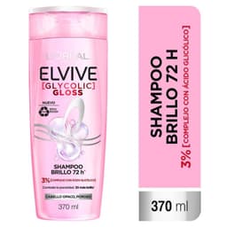Shampoo Glycolic Gloss Brillo 72h Elvive 370 ml