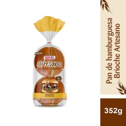 Pan de Hamburguesa Tipo Brioche Ideal 4 Un 352 GR