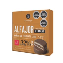 Pack Alfajor Artesanal Relleno de Manjar Entrelagos 4 Un x 45 g 4 X 45 GR