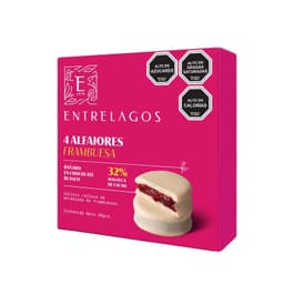 Pack Alfajor Relleno de Frambuesa Entrelagos 4 Un x 40 g 4 X 40 GR