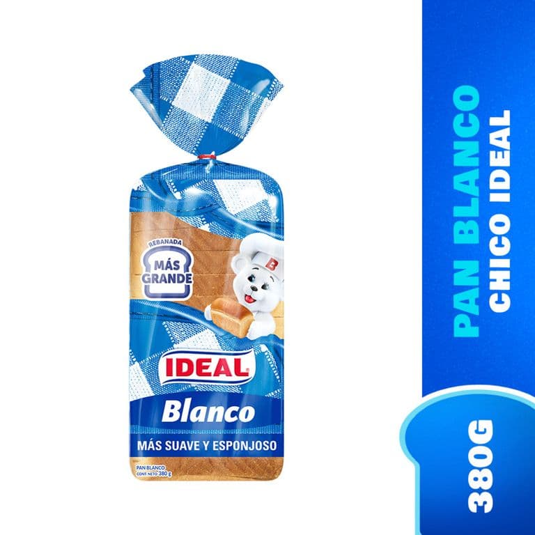 Pan de Molde Blanco Ideal 380 g