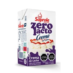 Crema de Leche para Batir Zerolacto Sin Lactosa Soprole 1 lt
