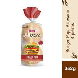 Pan de Hamburguesa Papa Artesano Ideal 4 Un 352 g