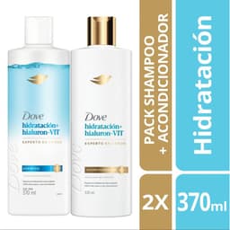Pack Shampoo y Acondicionador Hidratacion Dove 2X370 ml