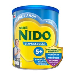 Leche en Polvo Tarro 5+ Nido 800 gr