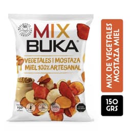 Snack Mix de Vegetales Mostaza Buka 150 g