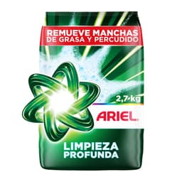 Detergente en Polvo Limpieza Profunda Ariel 2.7 kg