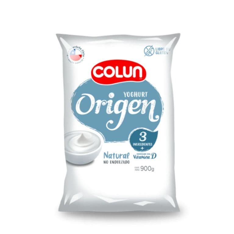 Yoghurt Origen Natural No Endulzado Colun 900 g