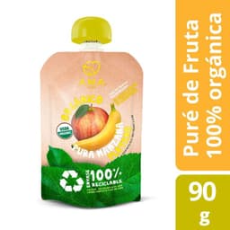 Pure de Manzana y Platano Organico Ama 90 g