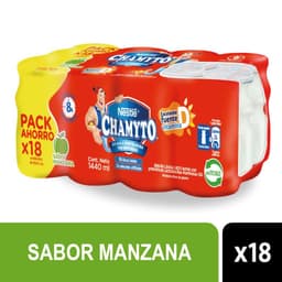 Pack Probioticos Chamyto Sabor Manzana 18 x 80 ml