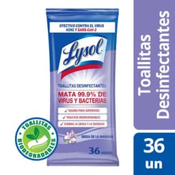 Toallitas Desinfectantes Aroma Brisas de la Manana Lysol 36 Un