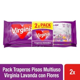 Pack Trapero Humedo Virginia Aroma Lavanda y Flores 2 x 10 Un