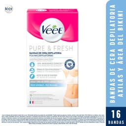 Bandas Depilatorias Axila y Bikini Veet 16 Un